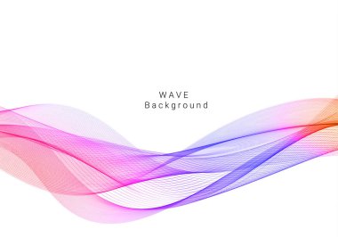 Renkli dalga tasarımı modern arkaplan vektörü