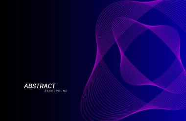 Renkli element çizgilerinden oluşan soyut grafik, vektör illüstrasyonu