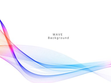 Renkli dinamik dalga tasarımı stil arkaplan vektörü