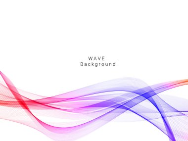 Renkli dinamik dalga tasarımı stil arkaplan vektörü