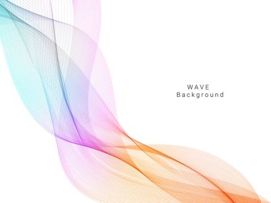 Renkli dalga tasarımı modern arkaplan vektörü