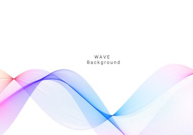 Renkli dalga tasarımı modern arkaplan vektörü