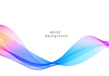 Renkli duman dalgası tasarımı modern arkaplan vektörü