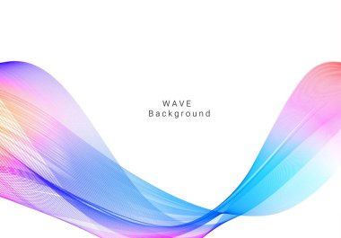 Renkli dalga tasarımı modern arkaplan vektörü