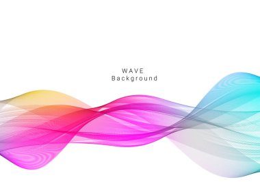 Renkli duman dalgası tasarımı modern arkaplan vektörü