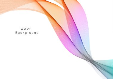 Renkli dinamik dalga tasarımı stil arkaplan vektörü