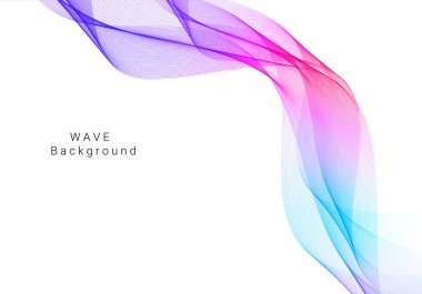 Renkli duman dalgası tasarımı modern arkaplan vektörü