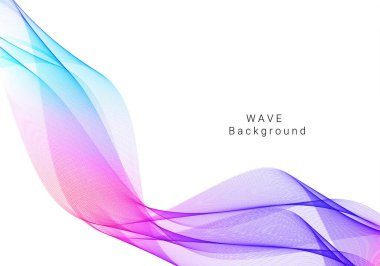 Renkli dinamik dalga tasarımı stil arkaplan vektörü