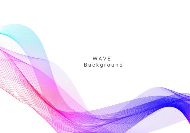 Renkli dalga tasarımı modern arkaplan vektörü