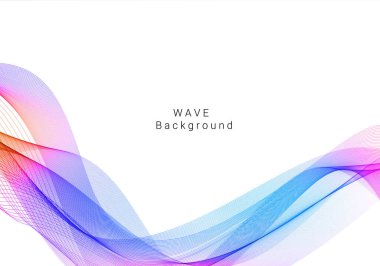 Renkli dalga tasarımı modern arkaplan vektörü