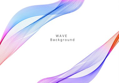 Renkli dinamik dalga tasarımı stil arkaplan vektörü
