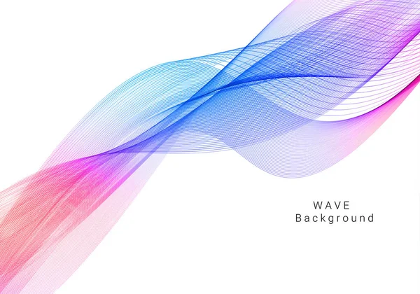 Renkli dinamik dalga tasarımı stil arkaplan vektörü