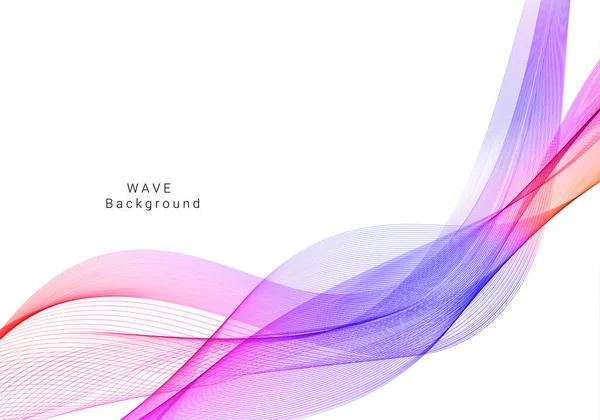 Renkli dalga tasarımı modern arkaplan vektörü