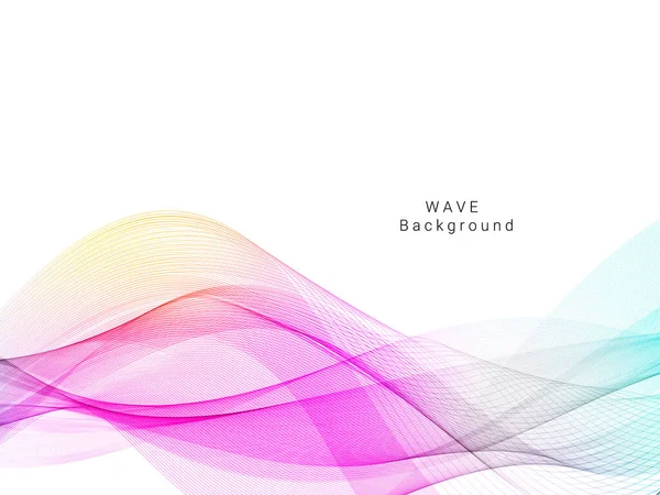 Renkli dalga tasarımı modern arkaplan vektörü