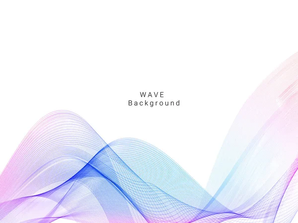 Renkli dinamik dalga tasarımı stil arkaplan vektörü