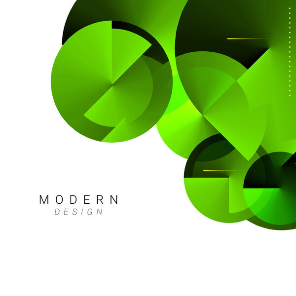 Modern dynamic geometric stylish design background vector 