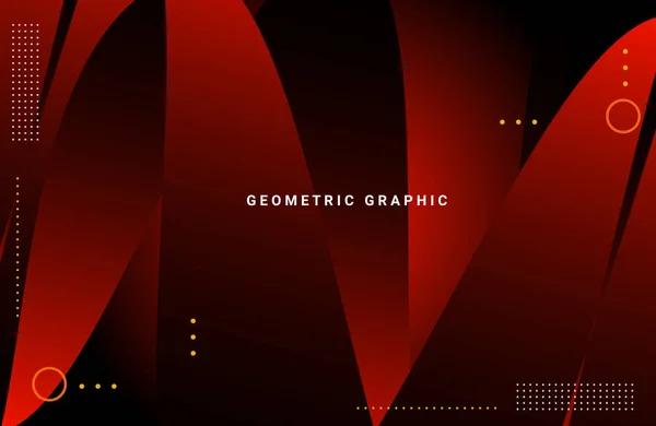 Abstract Geometric Modern Stylish Smooth Dark Banner Background Vector — Vector de stock