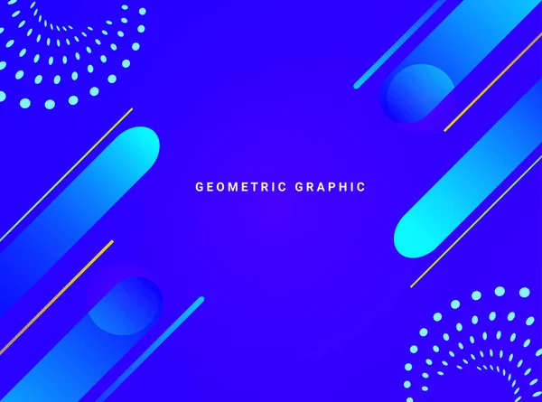 Moderne Dynamische Geometrische Stilvolle Design Hintergrundvektor — Stockvektor