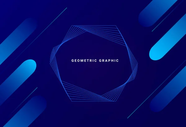 Abstract Geometric Modern Stylish Smooth Dark Banner Background Vector — Stockový vektor