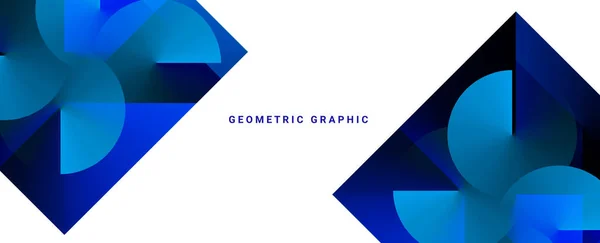 Moderne Dynamique Géométrique Élégant Design Arrière Plan Vecteur — Image vectorielle