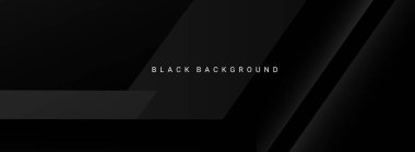 Karanlık konsept tasarımı siyah geometrik arkaplan vektörü