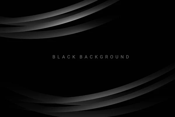 Darkness Concept Design Black Geometric Background Vector — Stock Vector