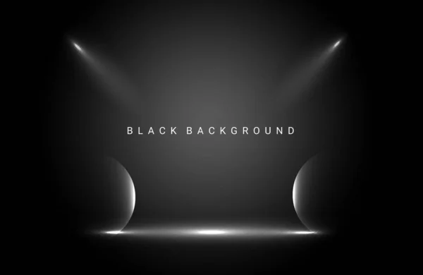 Дизайн Концепції Темряви Вектор Чорного Геометричного Фону — стоковий вектор