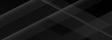 Karanlık konsept tasarımı siyah geometrik arkaplan vektörü