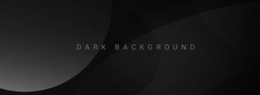 Karanlık konsept tasarımı siyah geometrik arkaplan vektörü