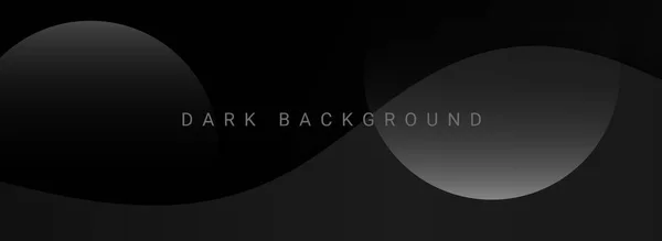 Concept Obscurité Design Noir Géométrique Fond Vecteur — Image vectorielle