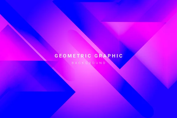 Diseño Geométrico Dinámico Abstracto Vector Fondo Colorido — Vector de stock
