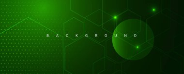 Soyut geometrik yeşil tasarım dinamik modern grafik arkaplan vektörü