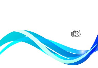 abstract stylish blue wave design background vector