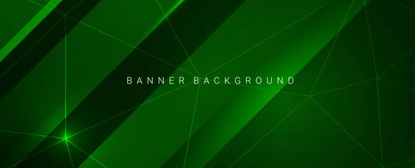 Abstract Geometric Green Design Dynamic Modern Graphic Background Vector — 스톡 벡터