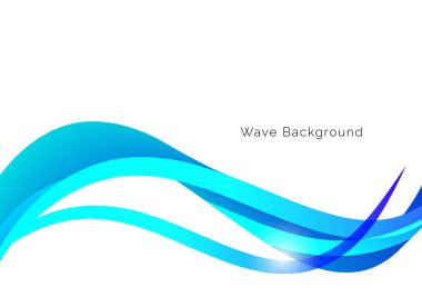 abstract stylish blue wave design background vector