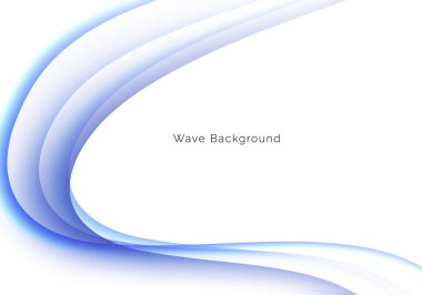 abstract stylish blue wave design background vector