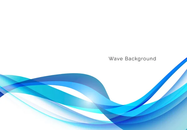 Abstract Stylish Blue Wave Design Background Vector — Archivo Imágenes Vectoriales
