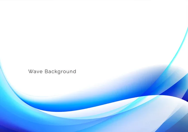 Abstract Stylish Blue Wave Design Background Vector — Stockvector