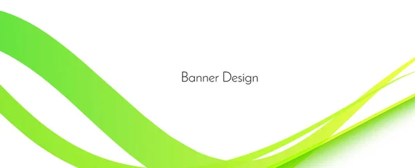 Abstract Stylish Green Wave Design Background Vector — Vetor de Stock