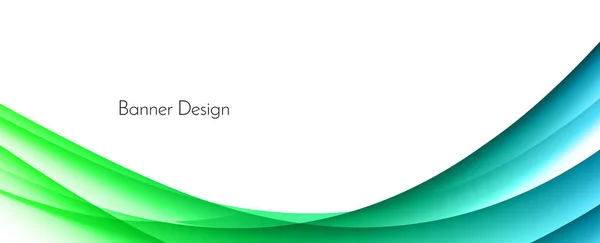 Abstract Stylish Green Wave Design Background Vector – stockvektor