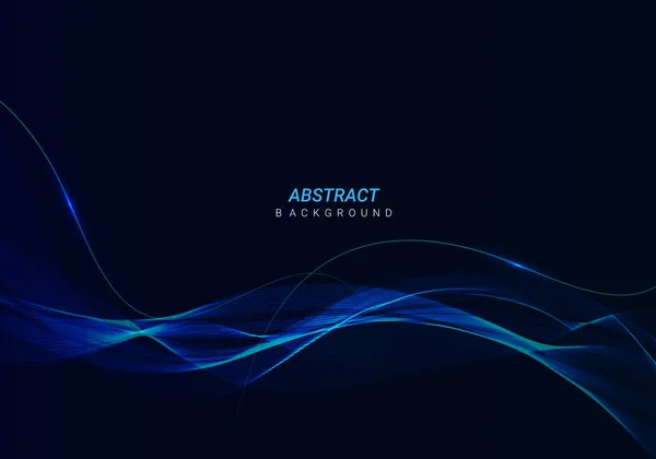 Abstract Geometry Stylish Glossy Flowig Line Futuristic Pattern Design Background — 스톡 벡터