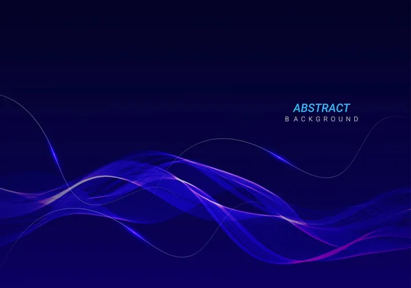 Abstract Geometry Stylish Glossy Flowig Line Futuristic Pattern Design Background — 图库矢量图片