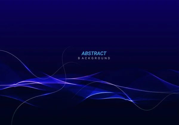 Abstract Geometry Stylish Glossy Flowig Line Futuristic Pattern Design Background — Image vectorielle