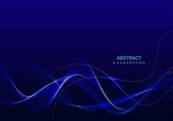 Abstract Geometry Stylish Glossy Flowig Line Futuristic Pattern Design Background — Vetor de Stock
