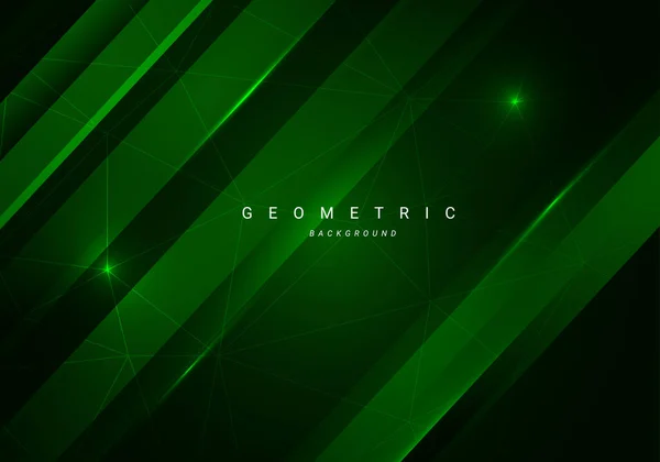 Анотація Геометричного Зеленого Дизайну Динамічний Сучасний Графічний Вектор Фону — стоковий вектор