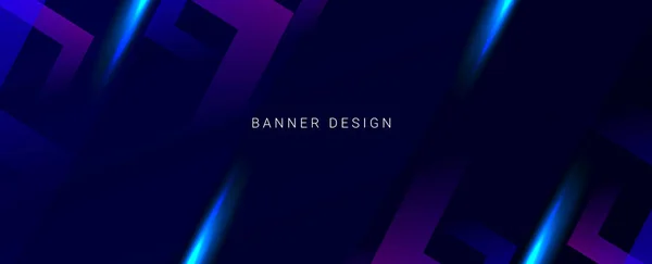 Abstract Geometric Design Colorful Pattern Template Banner Design — Stockvector