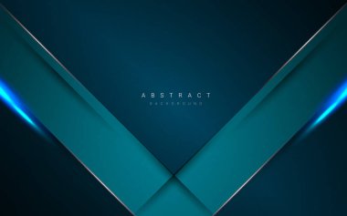 Abstract geometric blue design dynamic modern graphic background vector