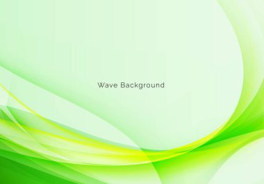 Soyut yeşil renk dalgalı soyut arkaplan vektörü