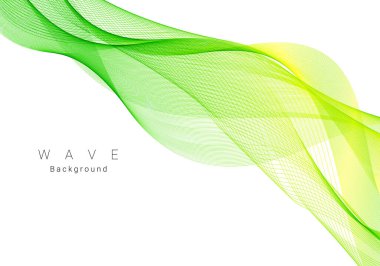 Soyut yeşil renk dalgalı soyut arkaplan vektörü