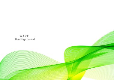 Soyut yeşil renk dalgalı soyut arkaplan vektörü